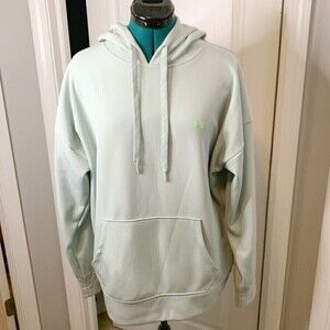 Under Armour Coupe Lache Suleto Fleece Hoodie Pullover Casual Mint Green Jacket